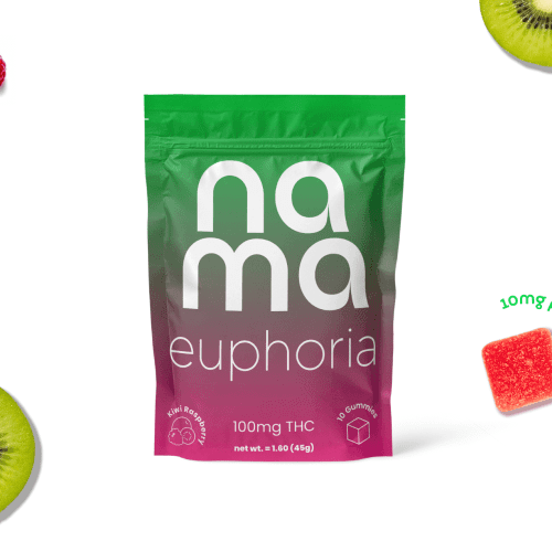 nama kiwi raspberry pouch with fruits