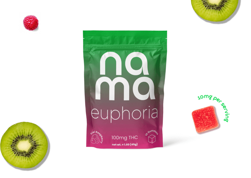 nama kiwi raspberry pouch with fruits