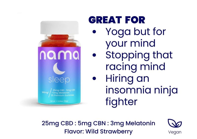 sleep melatonin gummies with ingredient details